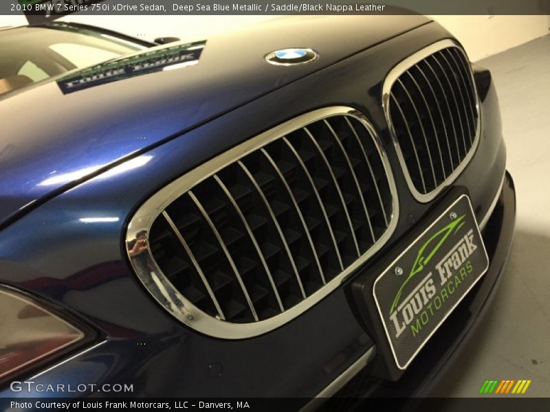 Deep Sea Blue Metallic / Saddle/Black Nappa Leather 2010 BMW 7 Series 750i xDrive Sedan