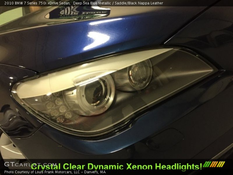 Deep Sea Blue Metallic / Saddle/Black Nappa Leather 2010 BMW 7 Series 750i xDrive Sedan