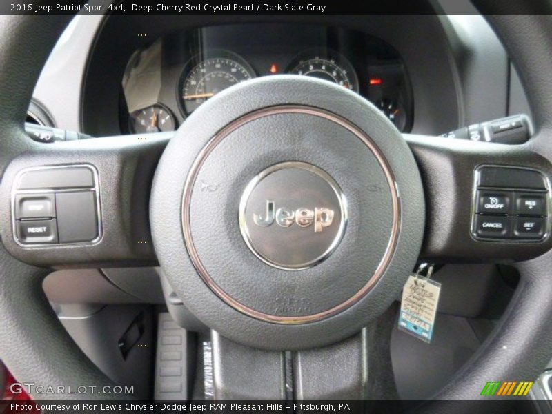 Deep Cherry Red Crystal Pearl / Dark Slate Gray 2016 Jeep Patriot Sport 4x4