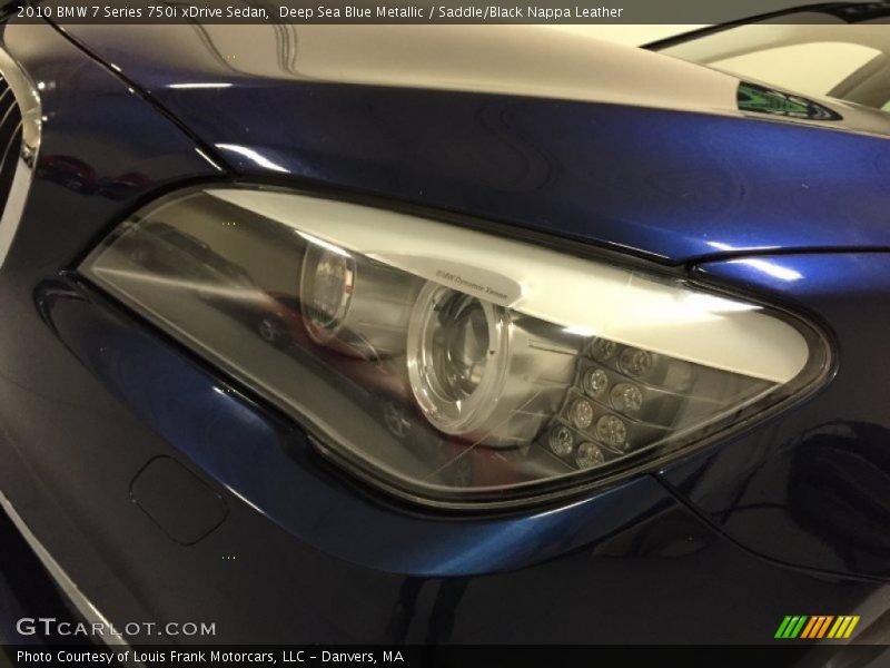 Deep Sea Blue Metallic / Saddle/Black Nappa Leather 2010 BMW 7 Series 750i xDrive Sedan