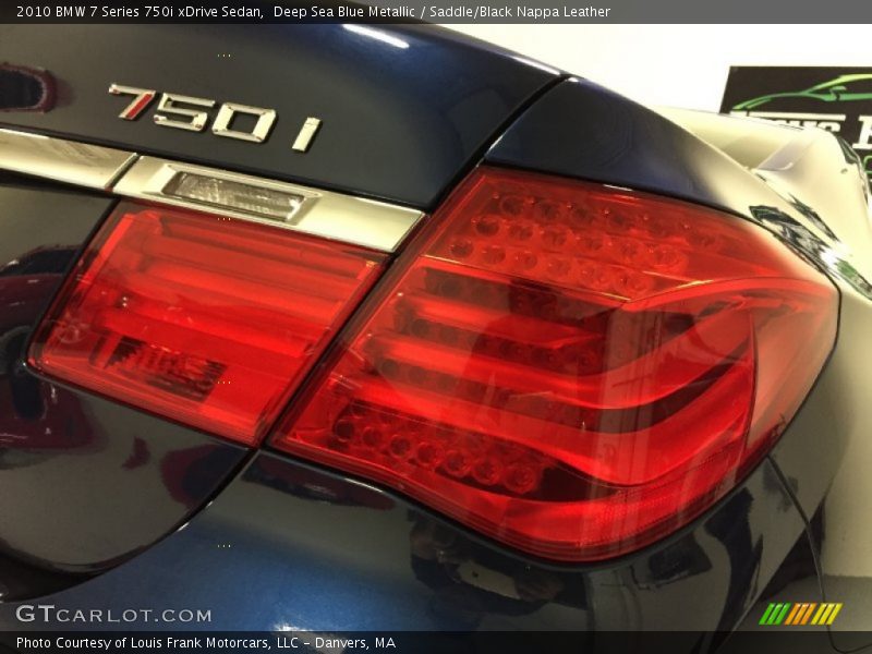 Deep Sea Blue Metallic / Saddle/Black Nappa Leather 2010 BMW 7 Series 750i xDrive Sedan