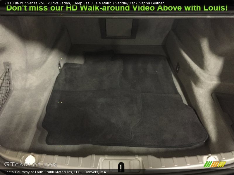 Deep Sea Blue Metallic / Saddle/Black Nappa Leather 2010 BMW 7 Series 750i xDrive Sedan