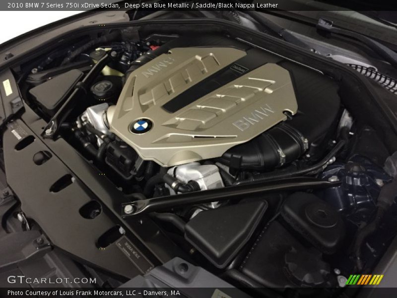 Deep Sea Blue Metallic / Saddle/Black Nappa Leather 2010 BMW 7 Series 750i xDrive Sedan