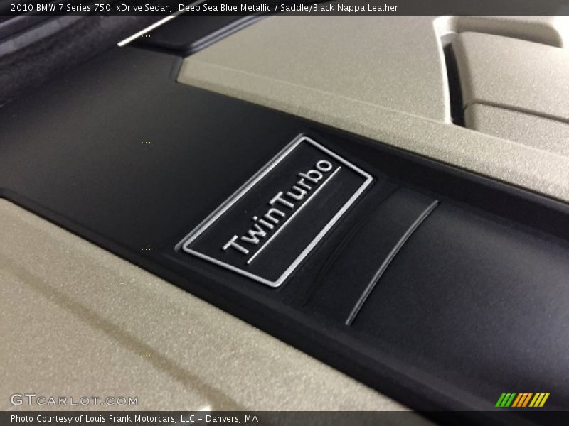 Deep Sea Blue Metallic / Saddle/Black Nappa Leather 2010 BMW 7 Series 750i xDrive Sedan