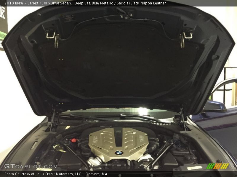 Deep Sea Blue Metallic / Saddle/Black Nappa Leather 2010 BMW 7 Series 750i xDrive Sedan