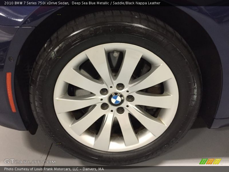 Deep Sea Blue Metallic / Saddle/Black Nappa Leather 2010 BMW 7 Series 750i xDrive Sedan