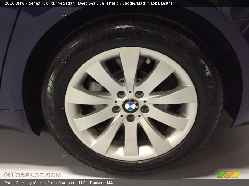 Deep Sea Blue Metallic / Saddle/Black Nappa Leather 2010 BMW 7 Series 750i xDrive Sedan