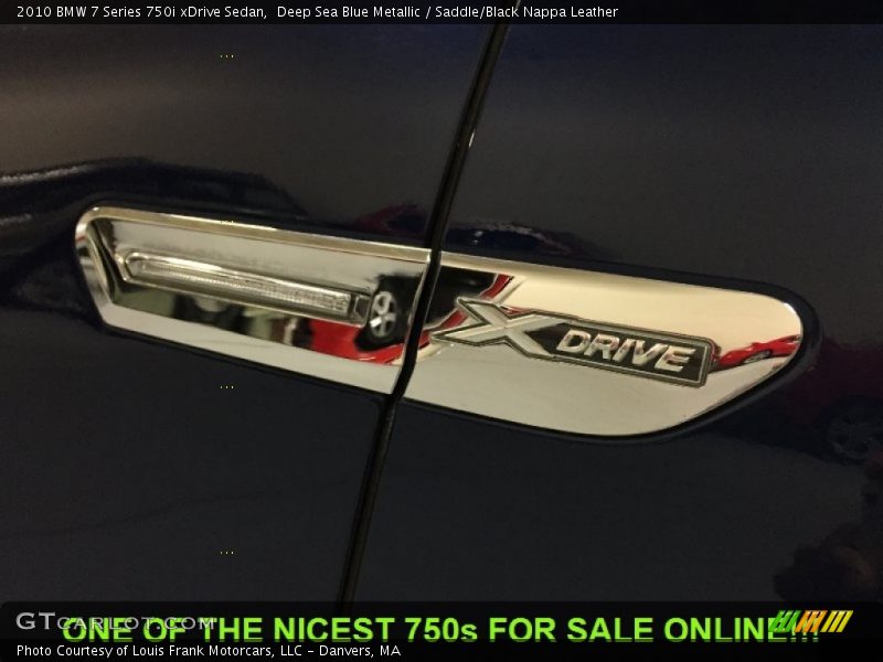 Deep Sea Blue Metallic / Saddle/Black Nappa Leather 2010 BMW 7 Series 750i xDrive Sedan