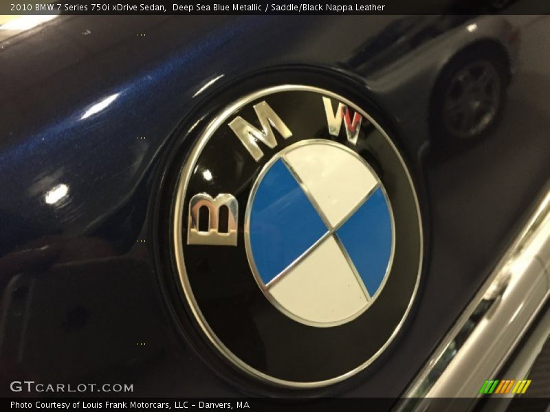 Deep Sea Blue Metallic / Saddle/Black Nappa Leather 2010 BMW 7 Series 750i xDrive Sedan