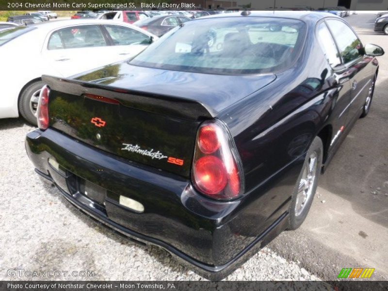 Black / Ebony Black 2004 Chevrolet Monte Carlo Supercharged SS