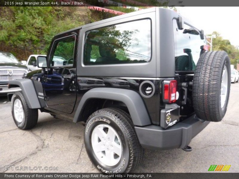 Black / Black 2016 Jeep Wrangler Sport 4x4