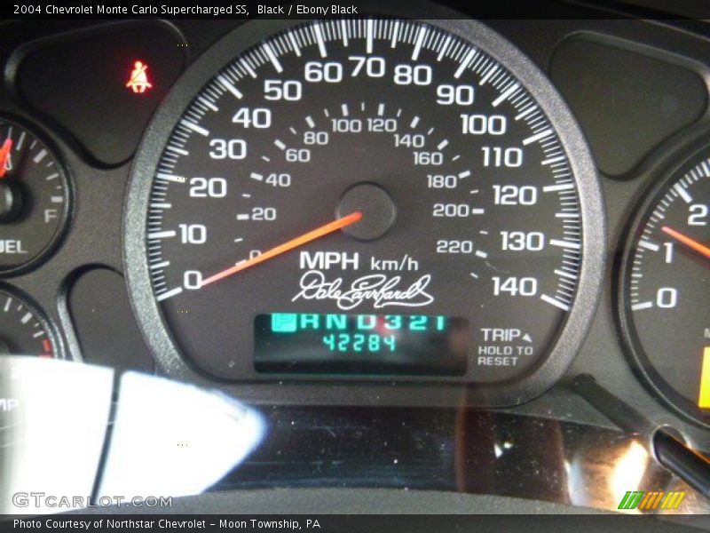 Black / Ebony Black 2004 Chevrolet Monte Carlo Supercharged SS