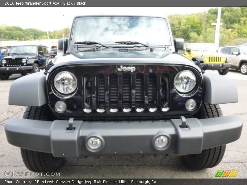Black / Black 2016 Jeep Wrangler Sport 4x4