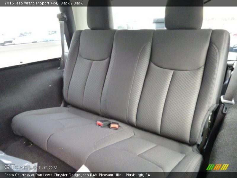 Rear Seat of 2016 Wrangler Sport 4x4