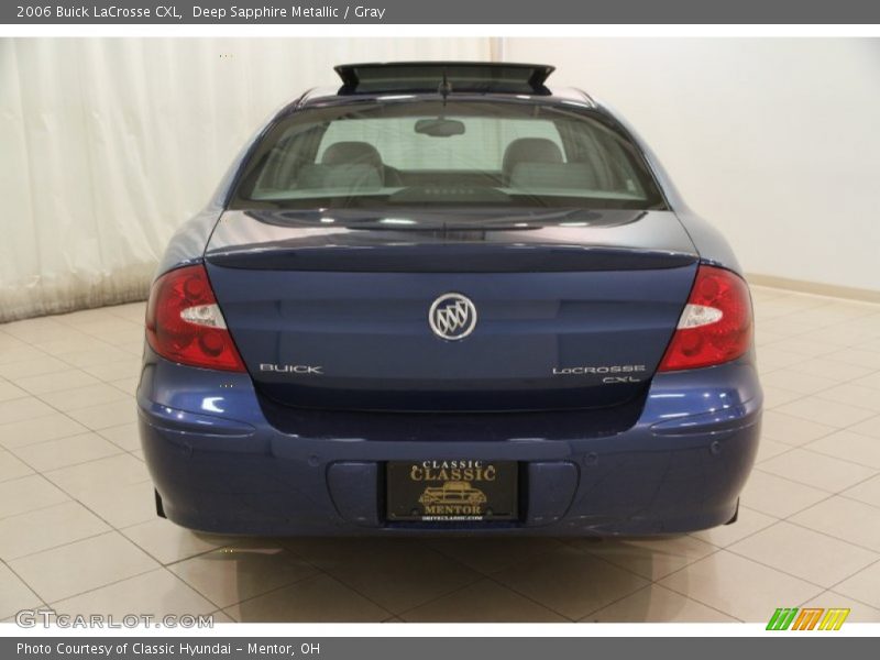 Deep Sapphire Metallic / Gray 2006 Buick LaCrosse CXL