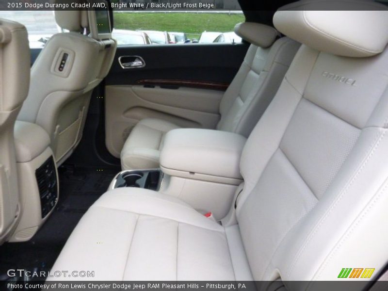 Bright White / Black/Light Frost Beige 2015 Dodge Durango Citadel AWD