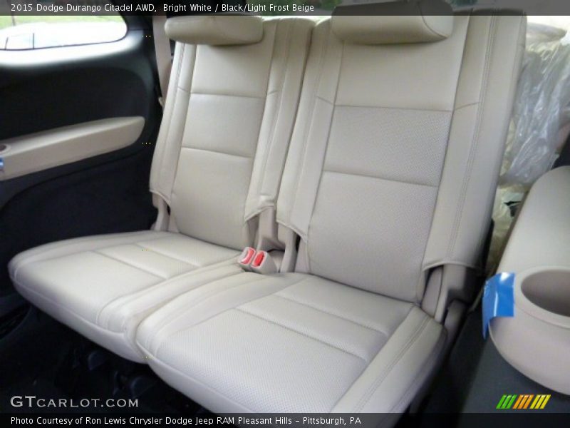 Bright White / Black/Light Frost Beige 2015 Dodge Durango Citadel AWD