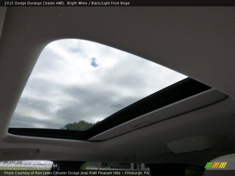 Bright White / Black/Light Frost Beige 2015 Dodge Durango Citadel AWD
