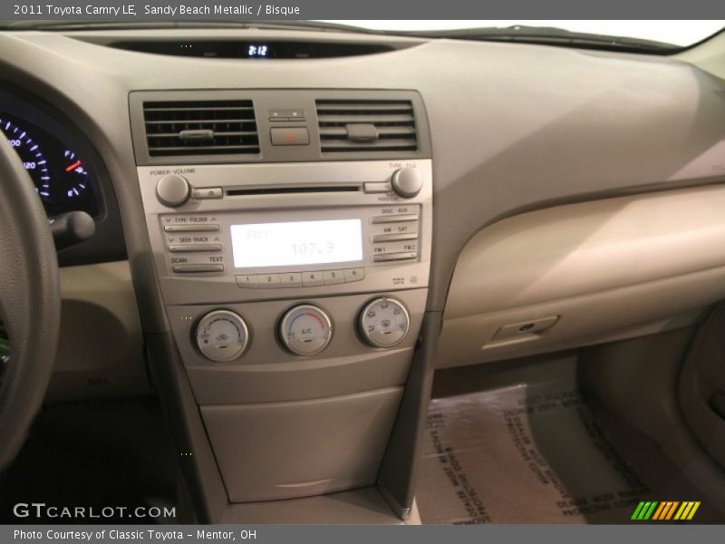 Sandy Beach Metallic / Bisque 2011 Toyota Camry LE
