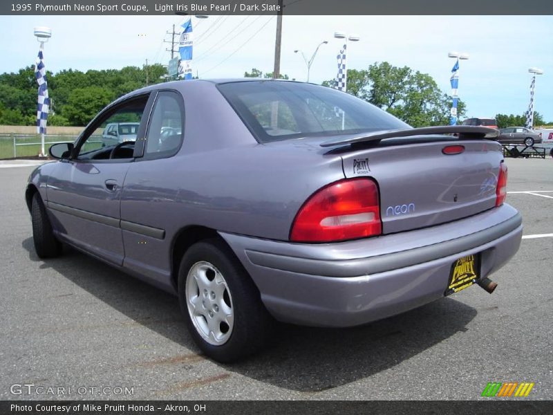 Light Iris Blue Pearl / Dark Slate 1995 Plymouth Neon Sport Coupe