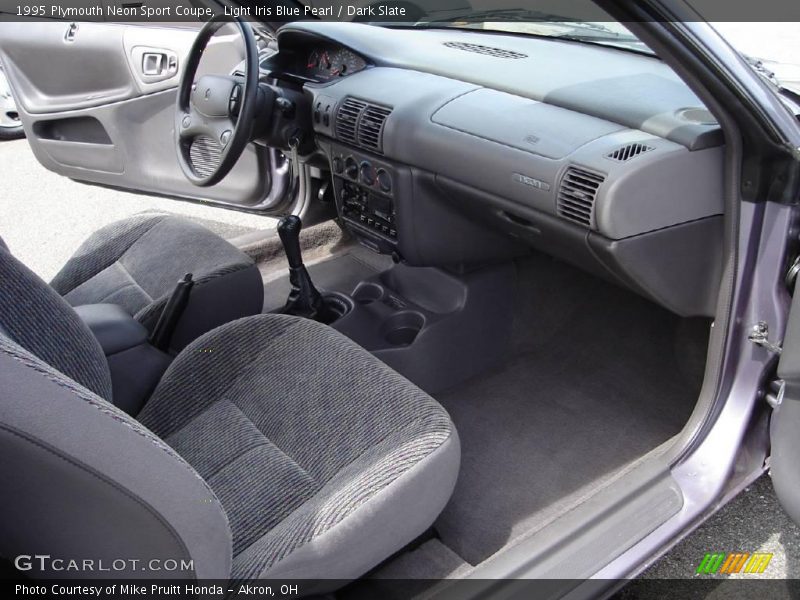Light Iris Blue Pearl / Dark Slate 1995 Plymouth Neon Sport Coupe