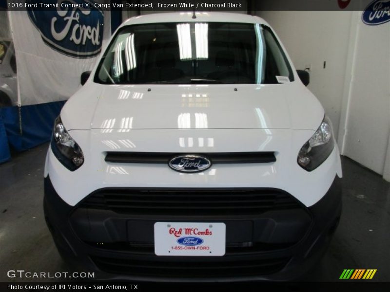 Frozen White / Charcoal Black 2016 Ford Transit Connect XL Cargo Van Extended