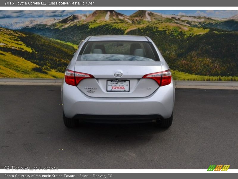 Classic Silver Metallic / Ash 2016 Toyota Corolla LE