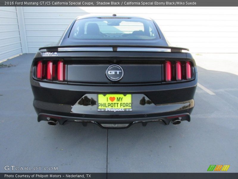 Shadow Black / California Special Ebony Black/Miko Suede 2016 Ford Mustang GT/CS California Special Coupe
