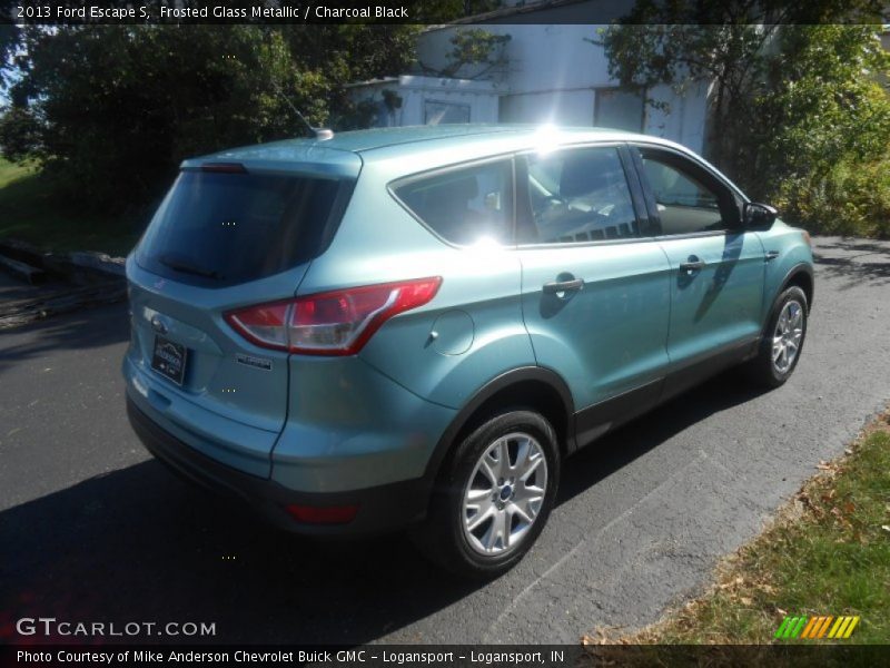 Frosted Glass Metallic / Charcoal Black 2013 Ford Escape S