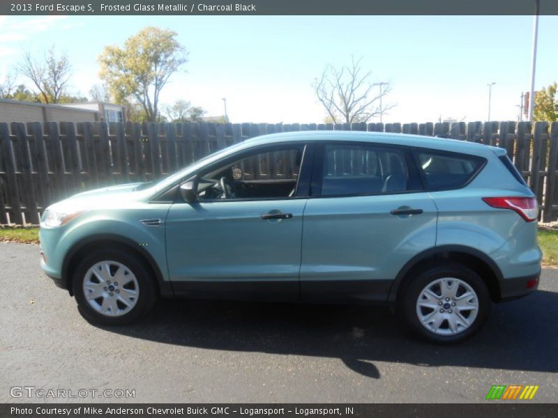 Frosted Glass Metallic / Charcoal Black 2013 Ford Escape S