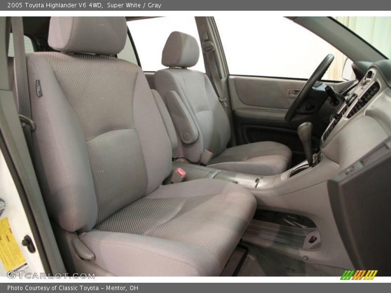 Super White / Gray 2005 Toyota Highlander V6 4WD