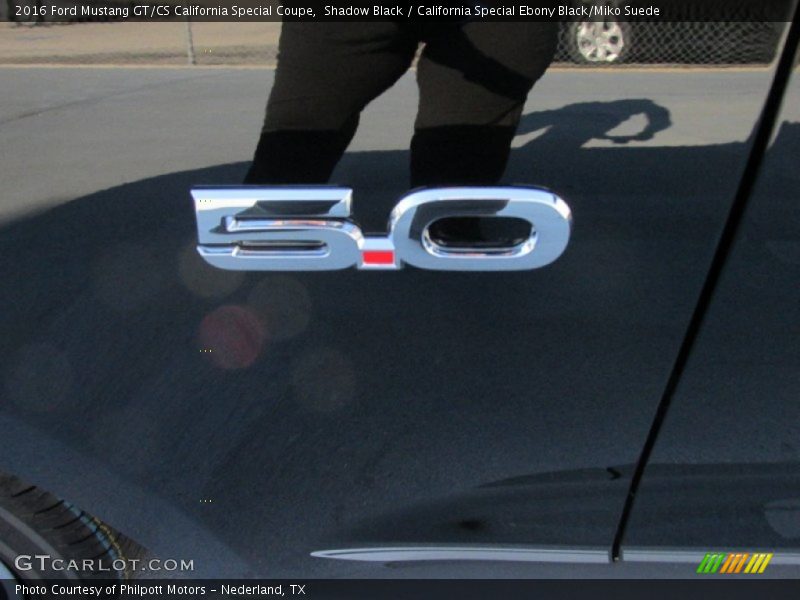 Shadow Black / California Special Ebony Black/Miko Suede 2016 Ford Mustang GT/CS California Special Coupe