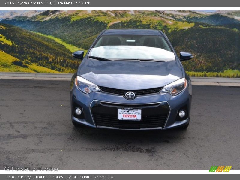 Slate Metallic / Black 2016 Toyota Corolla S Plus