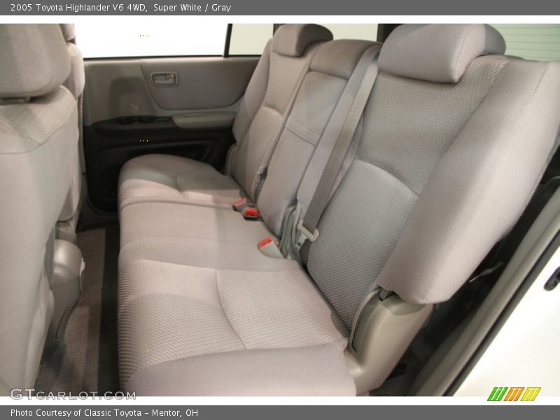 Super White / Gray 2005 Toyota Highlander V6 4WD