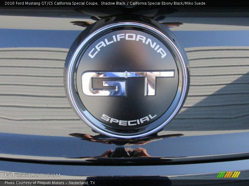 Shadow Black / California Special Ebony Black/Miko Suede 2016 Ford Mustang GT/CS California Special Coupe