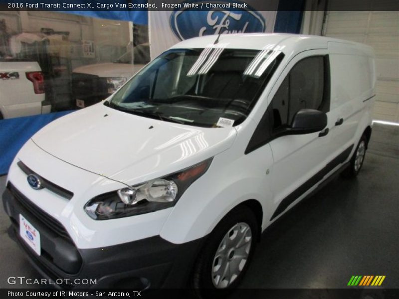 Frozen White / Charcoal Black 2016 Ford Transit Connect XL Cargo Van Extended