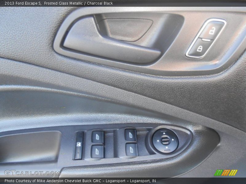 Frosted Glass Metallic / Charcoal Black 2013 Ford Escape S