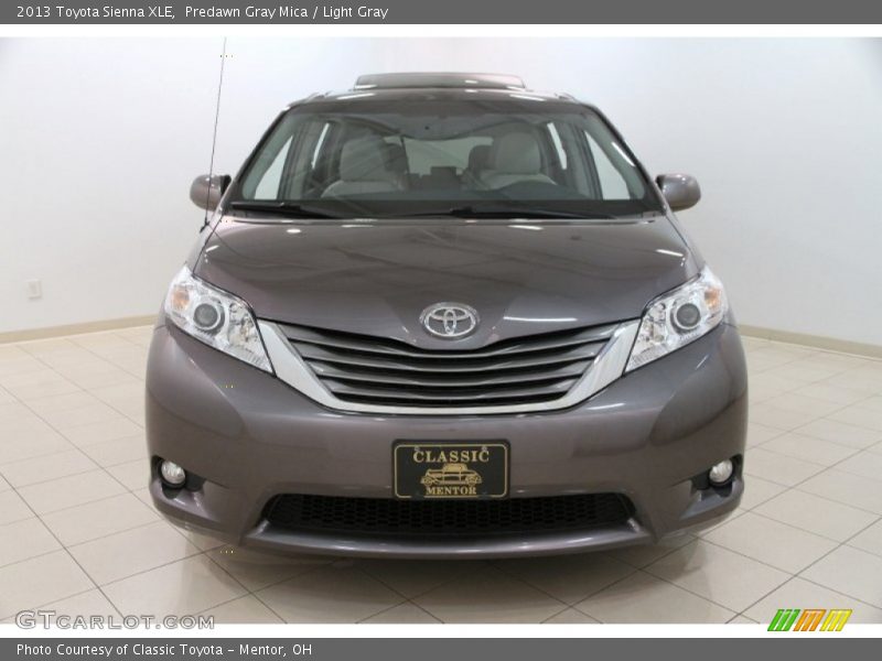 Predawn Gray Mica / Light Gray 2013 Toyota Sienna XLE