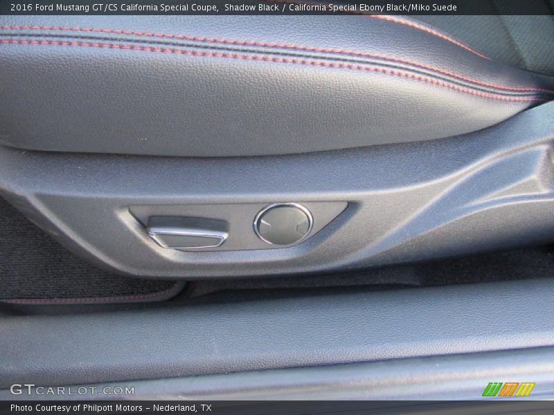 Shadow Black / California Special Ebony Black/Miko Suede 2016 Ford Mustang GT/CS California Special Coupe