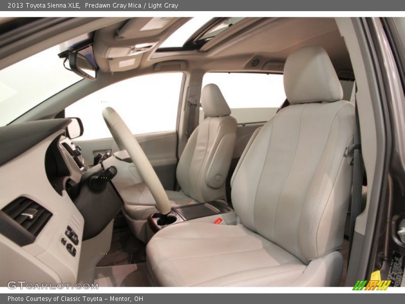 Predawn Gray Mica / Light Gray 2013 Toyota Sienna XLE