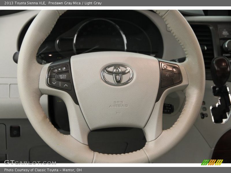 Predawn Gray Mica / Light Gray 2013 Toyota Sienna XLE