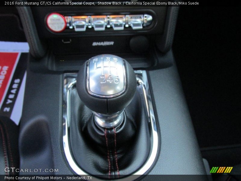  2016 Mustang GT/CS California Special Coupe 6 Speed SelectShift Automatic Shifter
