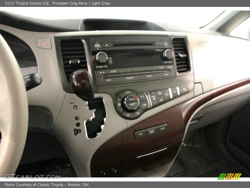 Predawn Gray Mica / Light Gray 2013 Toyota Sienna XLE