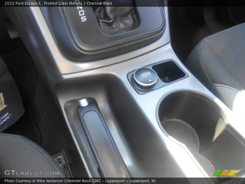 Frosted Glass Metallic / Charcoal Black 2013 Ford Escape S