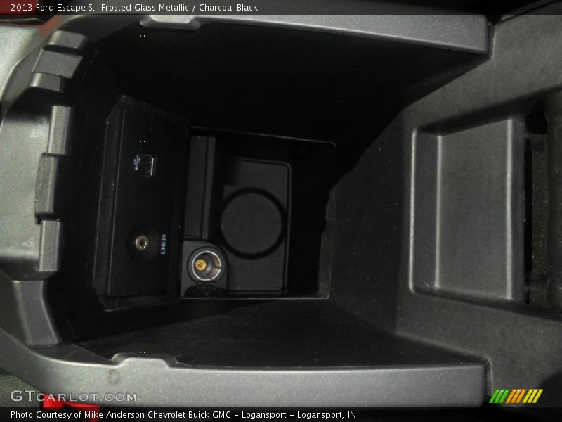 Frosted Glass Metallic / Charcoal Black 2013 Ford Escape S