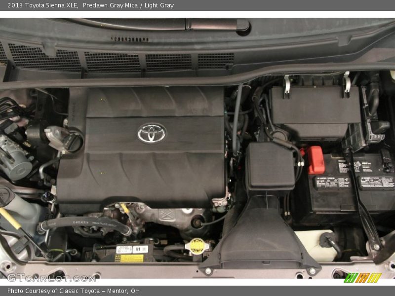 Predawn Gray Mica / Light Gray 2013 Toyota Sienna XLE