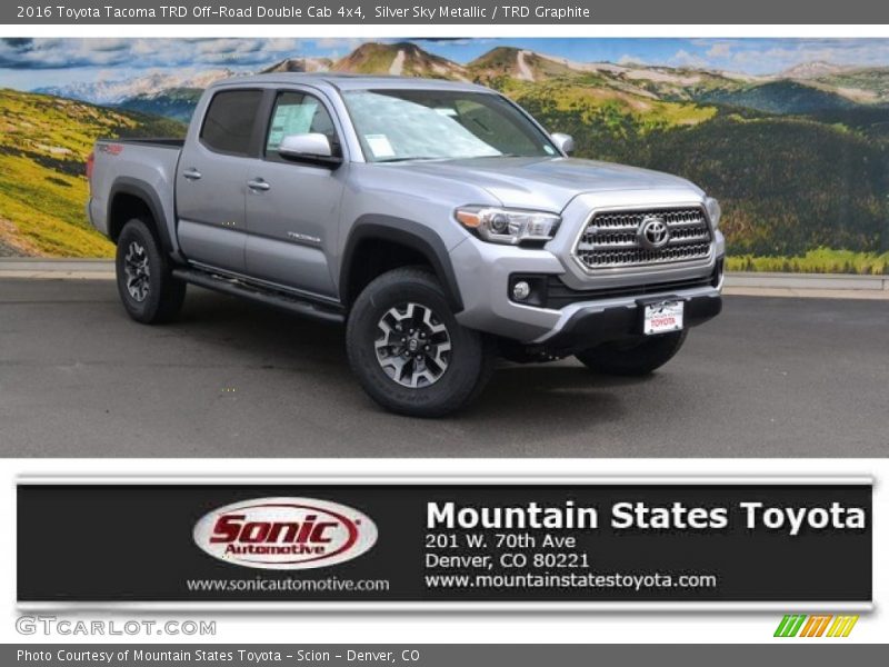 Silver Sky Metallic / TRD Graphite 2016 Toyota Tacoma TRD Off-Road Double Cab 4x4