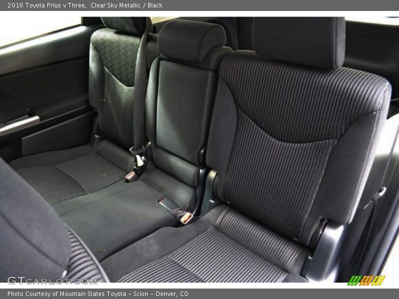 Clear Sky Metallic / Black 2016 Toyota Prius v Three