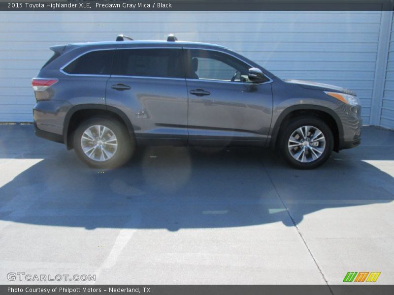 Predawn Gray Mica / Black 2015 Toyota Highlander XLE