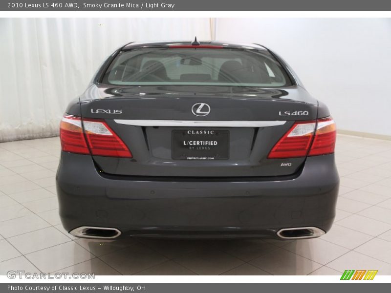 Smoky Granite Mica / Light Gray 2010 Lexus LS 460 AWD